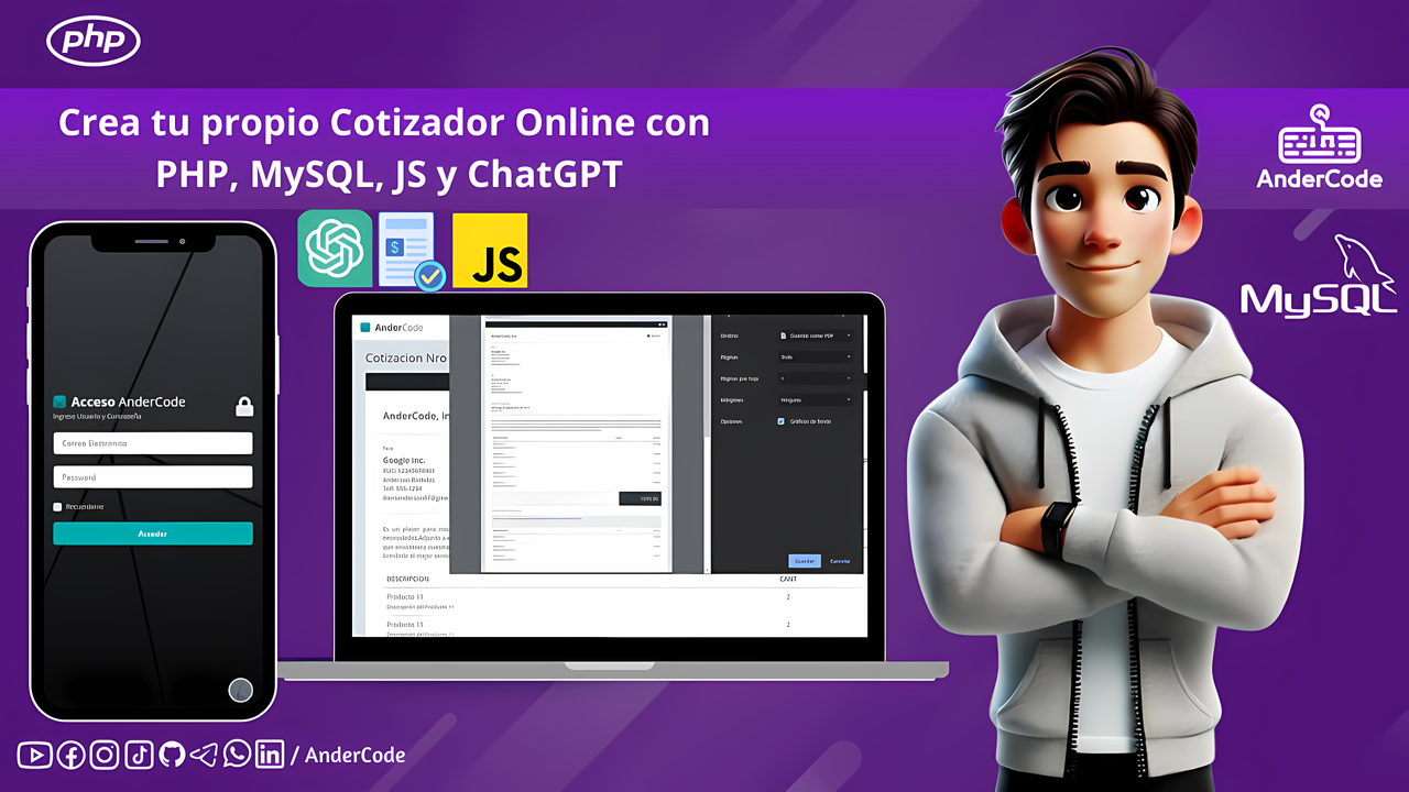 Crea tu propio Cotizador Online con PHP, MySQL, JS y ChatGPT