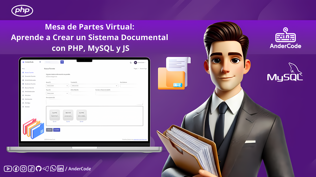 Crea una Mesa de Partes Virtual con PHP, MySQL y JS